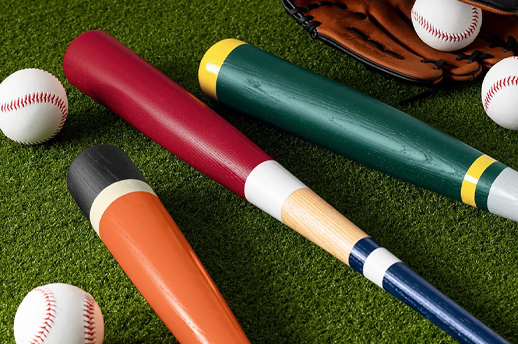DIY Colorful Baseball Bats