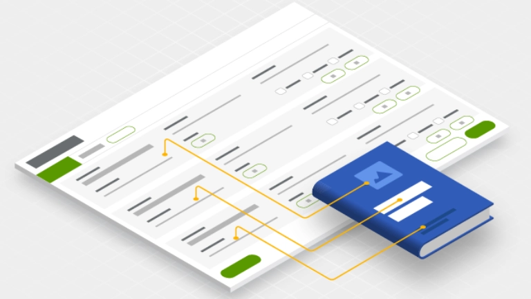 Visually create data models for structured content