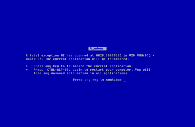 Computer Repair in TN - Blue Screen of Death